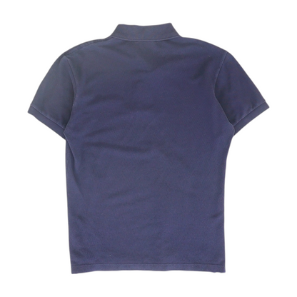 Navy Solid Short Sleeve Polo