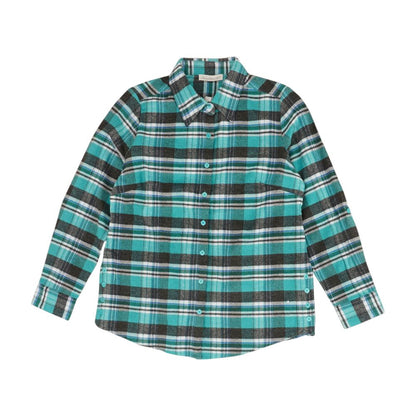 Teal Plaid Button Down