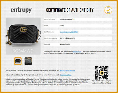 GG Marmont Small Camera Bag in Black Leather