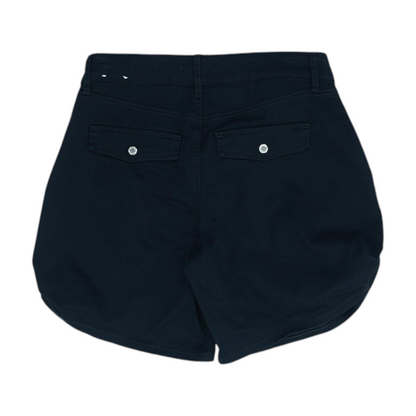 Black Solid Chino Shorts