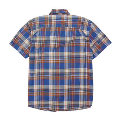 Blue Plaid Outdoor Button Down