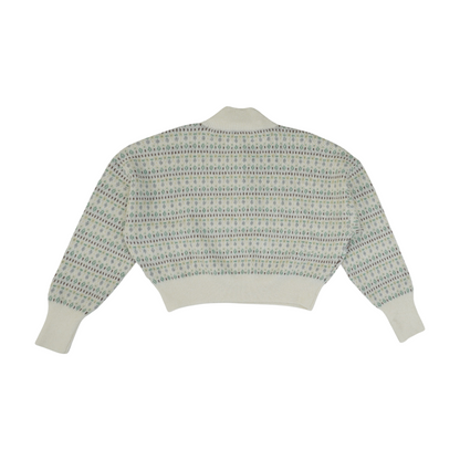 Ivory Graphic 1/4 Zip Sweater