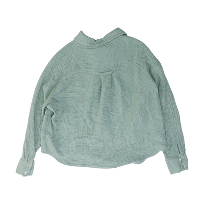 Green Button Down