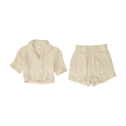 Beige Solid Active Set