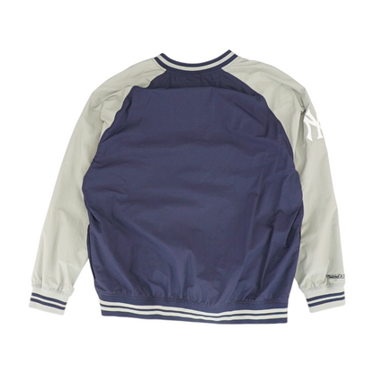 Navy New York Yankees Color Block Sweatshirt Pullover