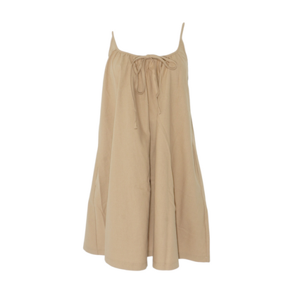 FISOEW Khaki Mini Dress – Image 1