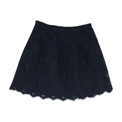 Navy Solid Mini Skirt