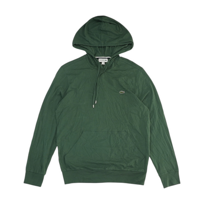 Green Solid Hoodie Pullover