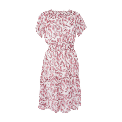 Pink Petite Paisley Midi Dress