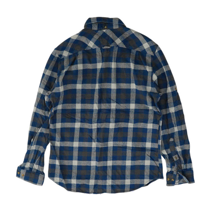 Blue Plaid Flannel Button Down