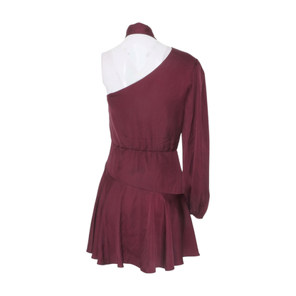Maroon Midi Dress