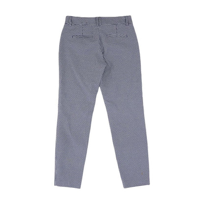 Blue Geometric Chino Pants