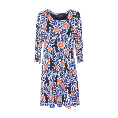 Black Floral Midi Dress