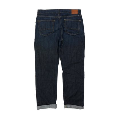 Navy Straight Jeans