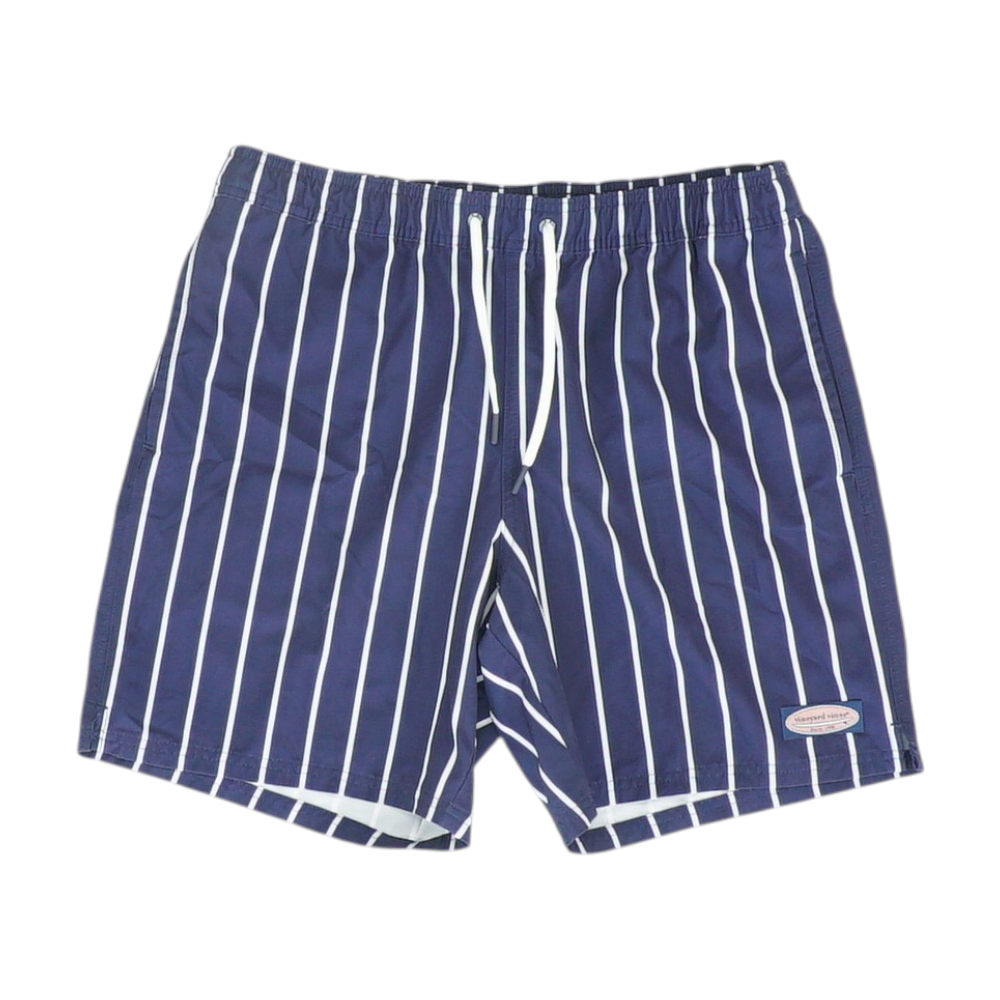 Navy Striped Swim Bottom