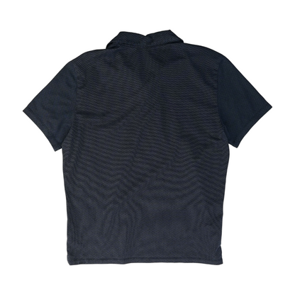 Navy Abstract Short Sleeve Polo