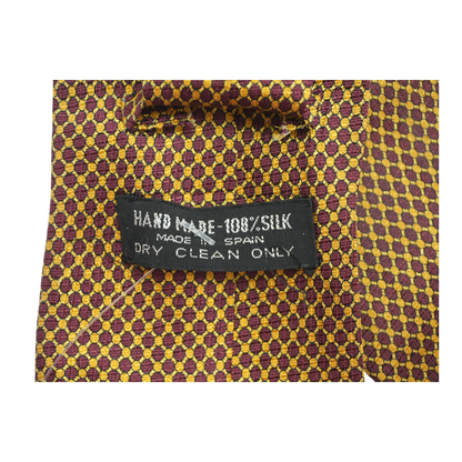 Gold Print Neck Tie