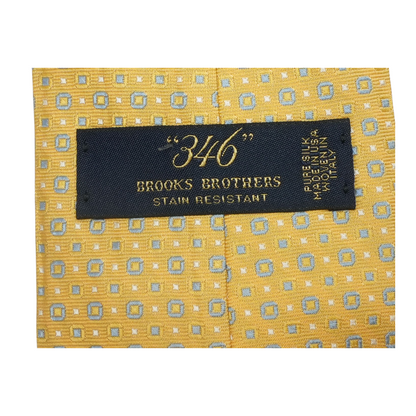 Yellow Print Neck Tie