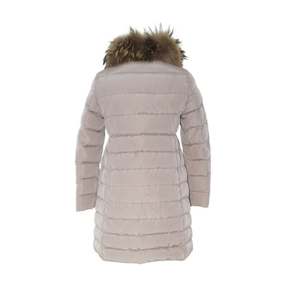Light Purple Lemming Raccoon-Fur Trim Hooded Coat