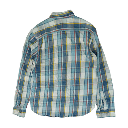 Blue Plaid Flannel Button Down