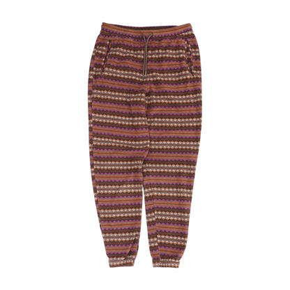 Brown Graphic Active Pants