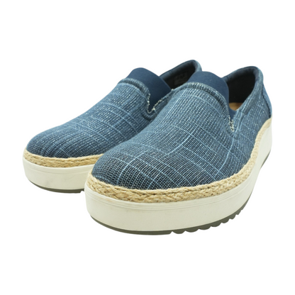 Navy Slip-On Flats