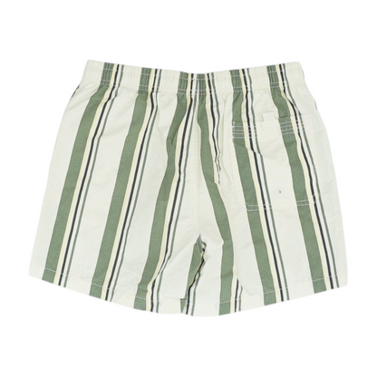 Beige Striped Swim Bottom