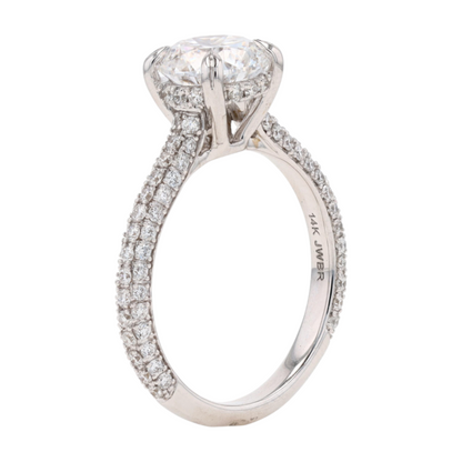 2 3/4 ctw 14K White Gold Lab Grown Diamond Engagement Ring