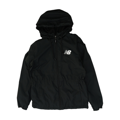 Black Solid Rain Jacket