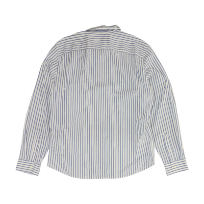 Blue Striped Long Sleeve Button Down