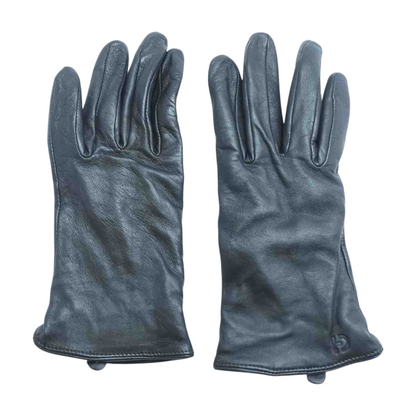 Black Leather Gloves