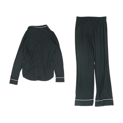 Black Solid Pajama Set