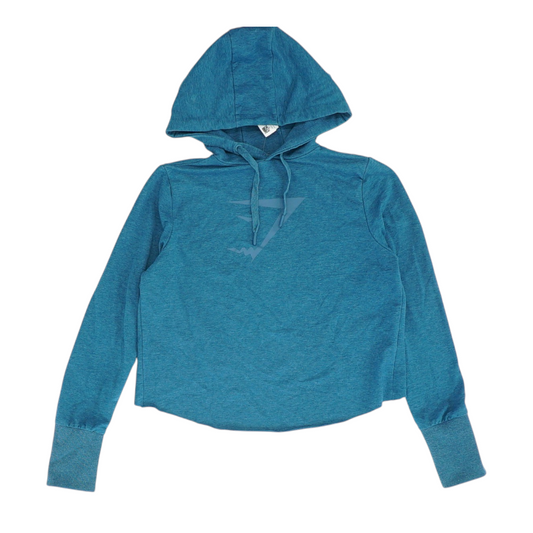 Teal Solid Hoodie Pullover