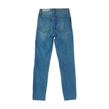 Blue High Rise Skinny Leg Jeans