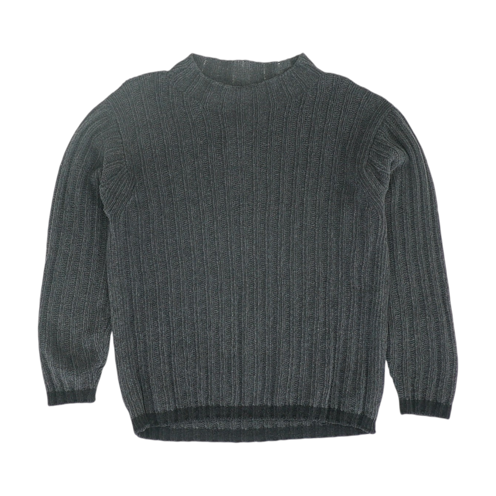 Charcoal Solid Pullover Sweater