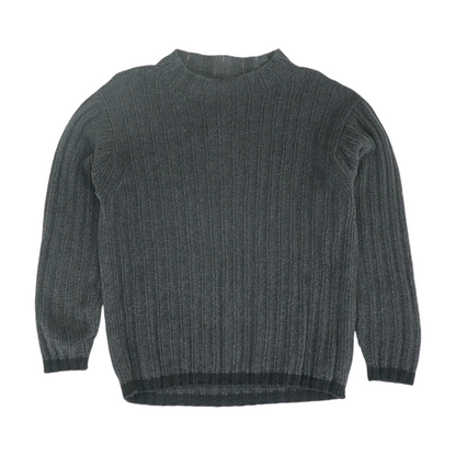 Charcoal Solid Pullover Sweater