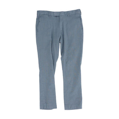 Gray Solid Dress Pants