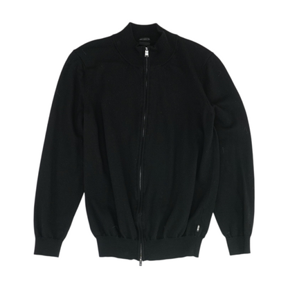 Black Solid Cardigan Sweater