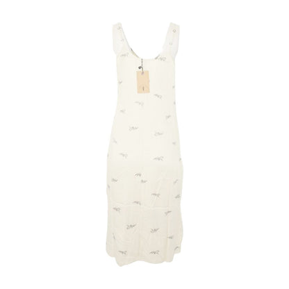 Beige Animal Midi Dress