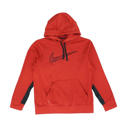 Red Solid Hoodie Pullover