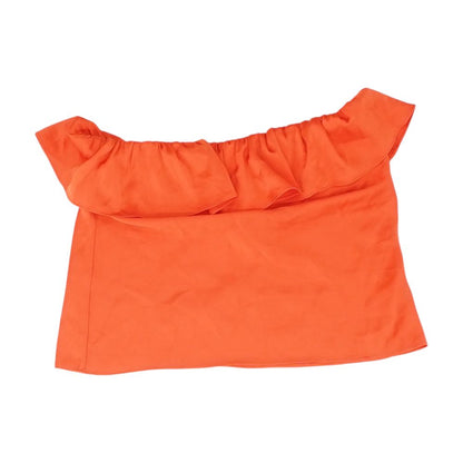 Red Solid Sleeveless Blouse