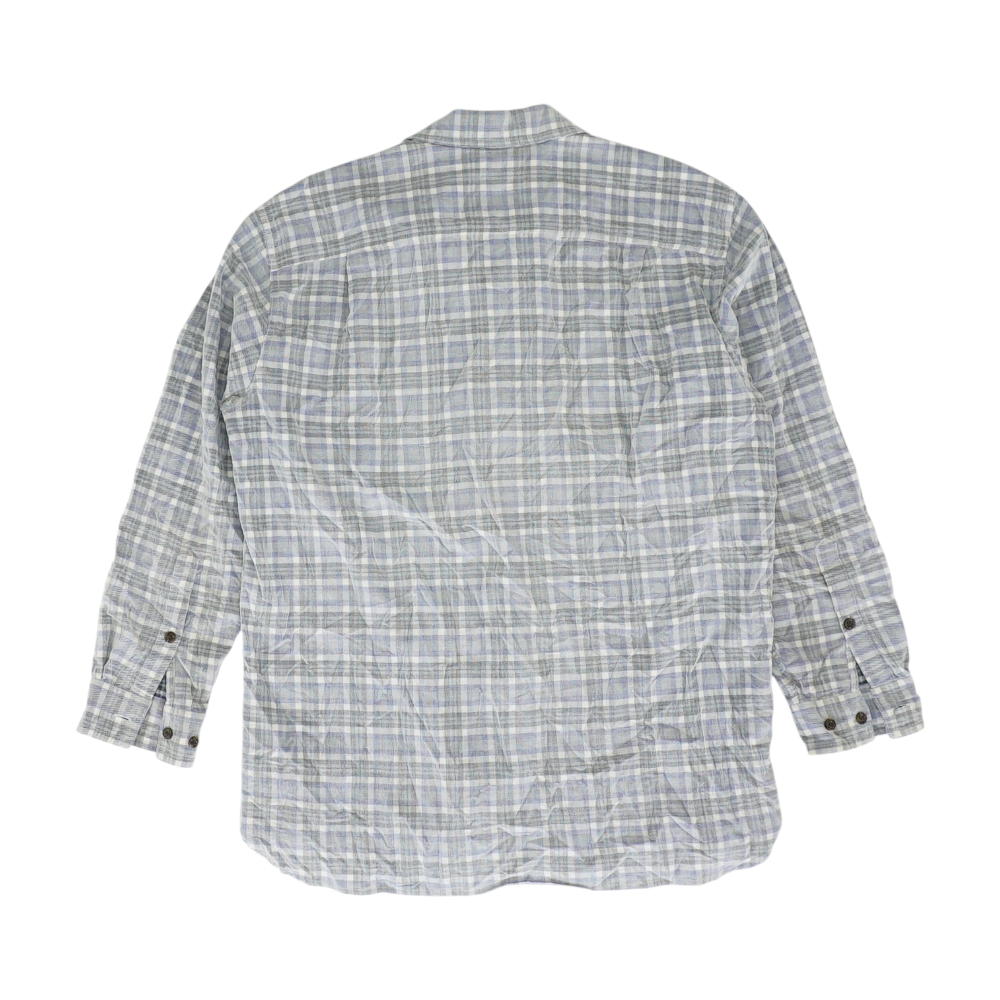 Orvis Gray Plaid Flannel Button Down – Image 2