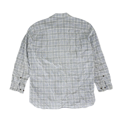 Orvis Gray Plaid Flannel Button Down – Image 2