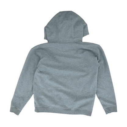 Gray Solid Hoodie Pullover