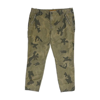Brown Print Regular Pants