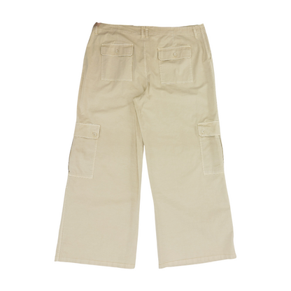 Beige Plus Wide Leg Pants