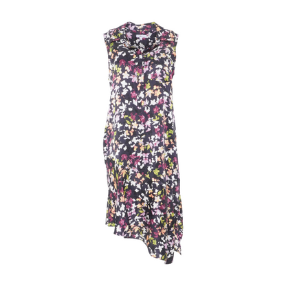 Black Floral Midi Dress