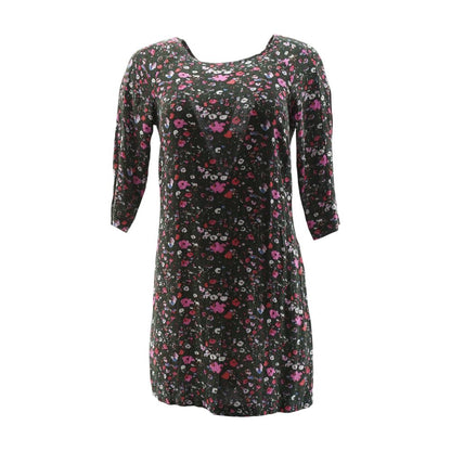 Black Floral Mini Dress