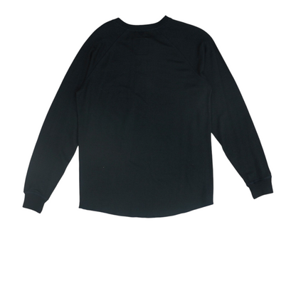 Black Solid Henley T-Shirt