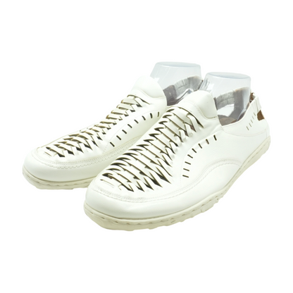 White Slip-On Dress Shoes
